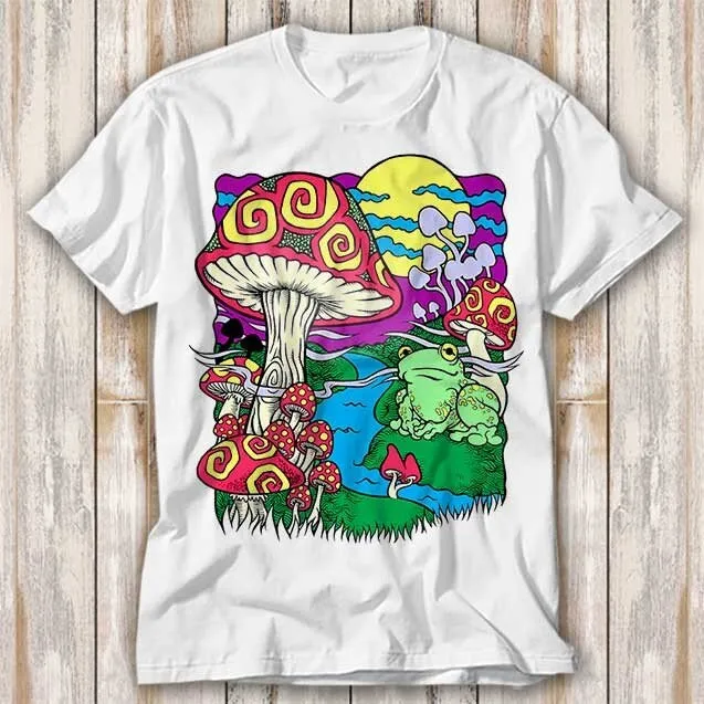 Magic Mushroom Frog Toad Dream Psychedelic Research Volunteer T Shirt Best Seller Funny Movie Music Meme Top 3987