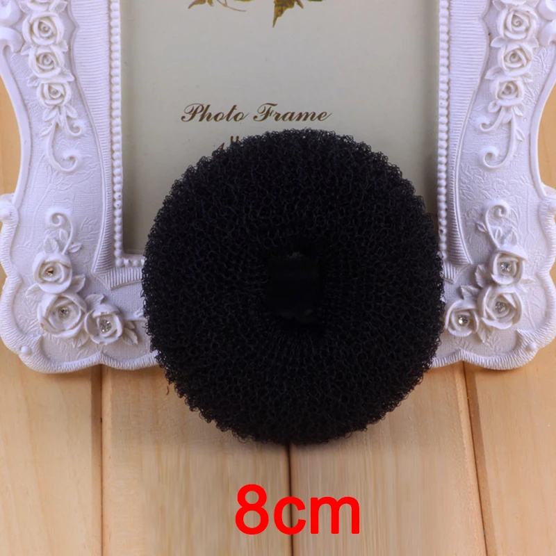 M L negro/marrón/Marfil moño para el cabello Donut Bagel para herramientas para el cabello horquilla accesorios para el cabello para mujeres trenzas de peinado