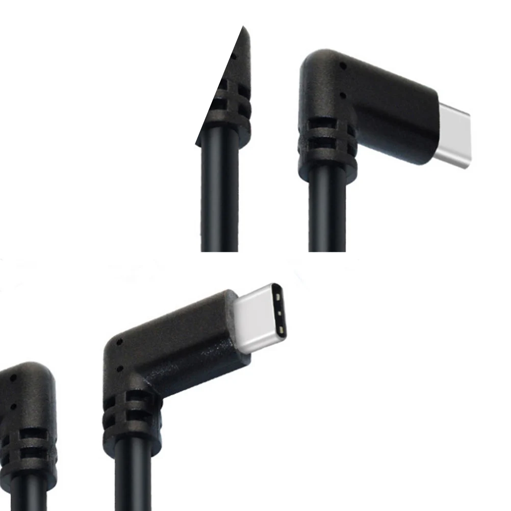 

1Pcs Cable Double Type C 3 Meters Gold Plated 15U Pins 90 Degree Elbow Design Fast Charge 3A High Speed 10Gbps Data