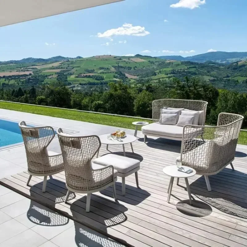 

Rattan Chair and Sofa for Indoor and Outdoor Leisure, Perfect for Hotels and Homestays