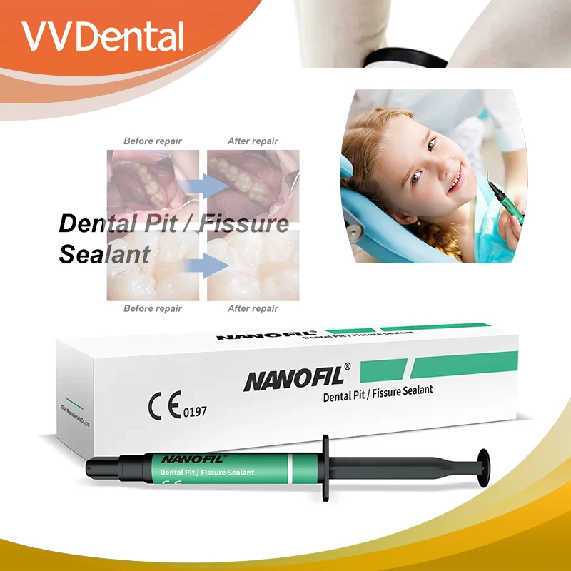 Light Cure Dental Pit and Fissure Sealant - 3g, Strong Enamel Protection, Cavity Prevention for All Ages, Long-Lasting Results