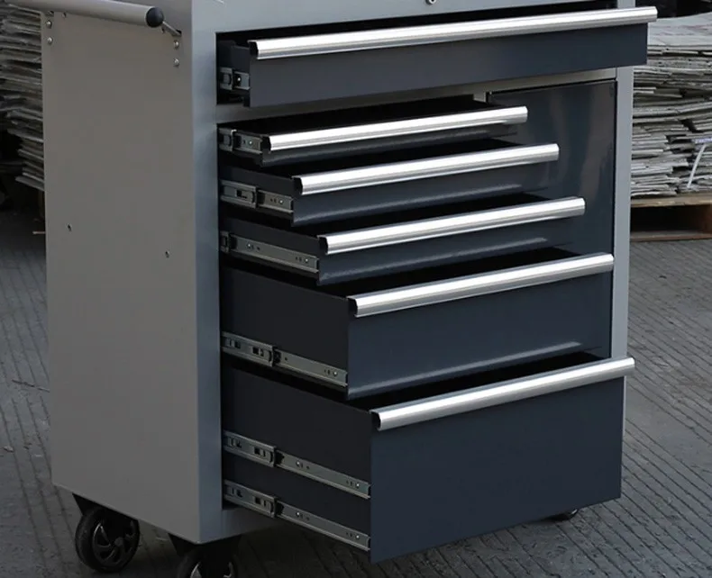 5/7/8 drawer tool cart with self-locking function