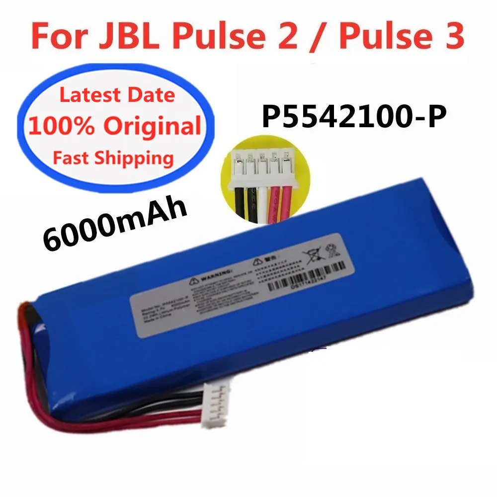 Nueva Batería Original Inalámbrica Bluetooth para Altavoz JBL Pulse 2, Pulse 3, P5542100-P, 6000mAh