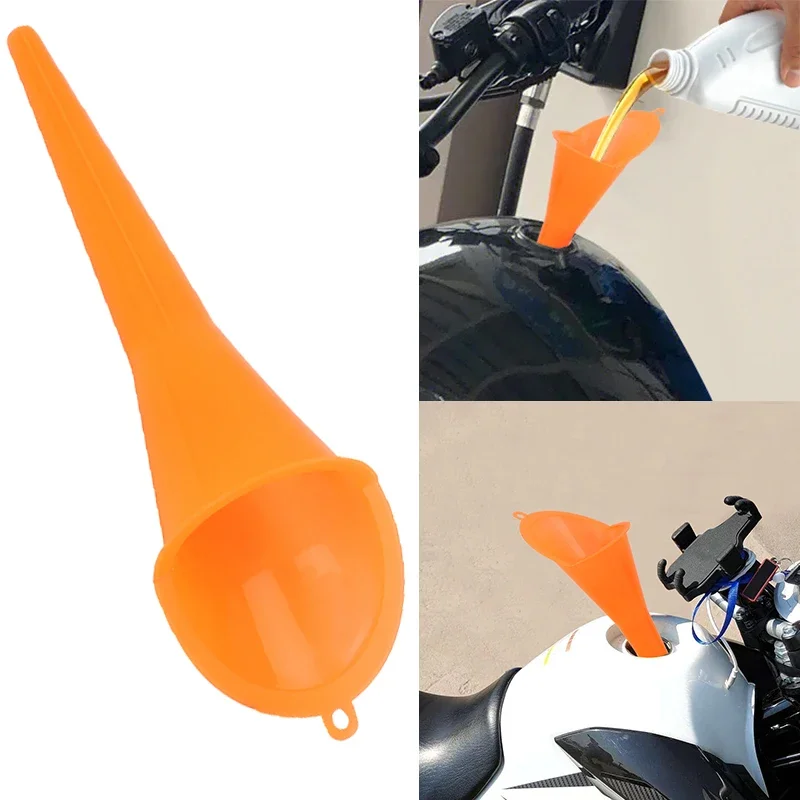 

Motorcycle Accessories Refueling Tools Anti-splash Funnel Auto Car Long Stem Funnel Gasoline Oil Fuel Filling Tools Universal