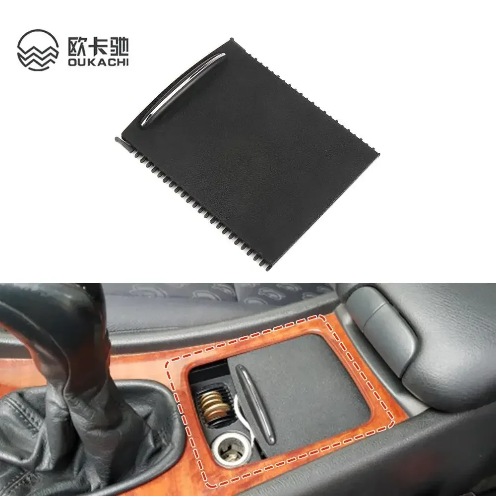 Car Center Console Sliding Shutters Cup Holder Roller Shutter Cover For Mercedes-Benz C-Class W203 2000-2007 2036800123 9051