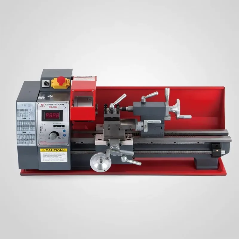 750W Mini Lathe Machine Metal 210x400mm Workbench Precision Tool for DIY Projects And Small Parts Manufacturing