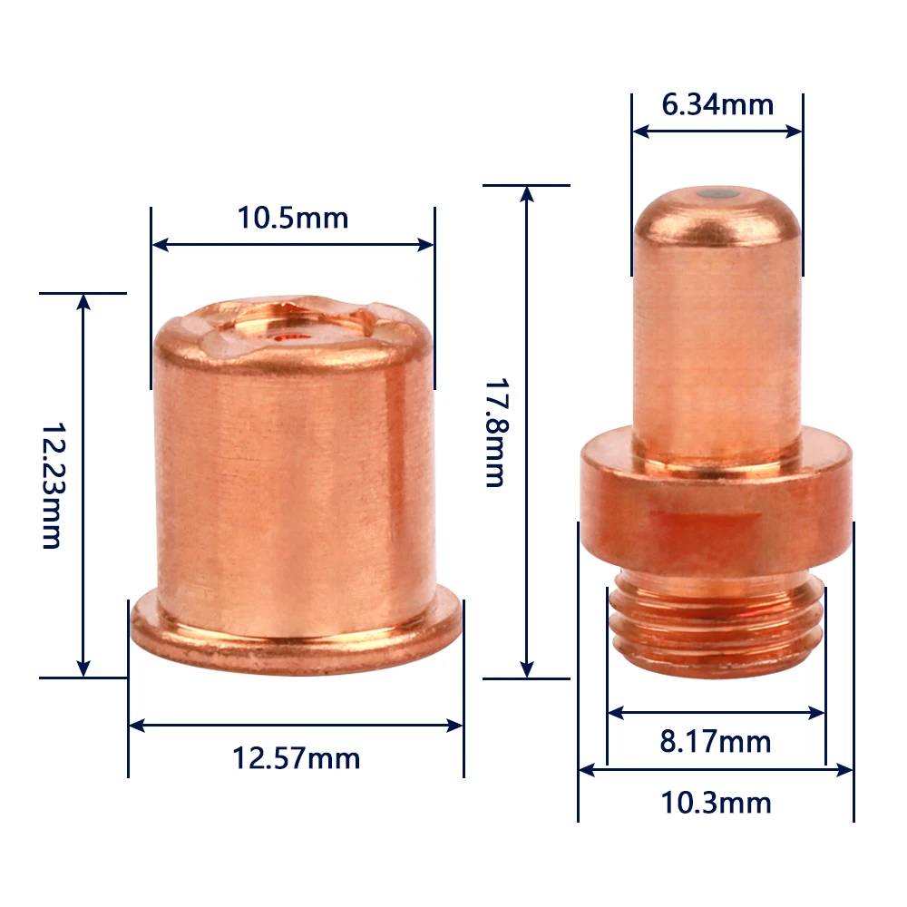 10pcs C1396 Nozzle Tip and 10pcs C1402 Electrode for HF Pilot Arc CP-70 CB-70 CB 70 LT-70 LT 70 CB70 Plasma Cuting Torch