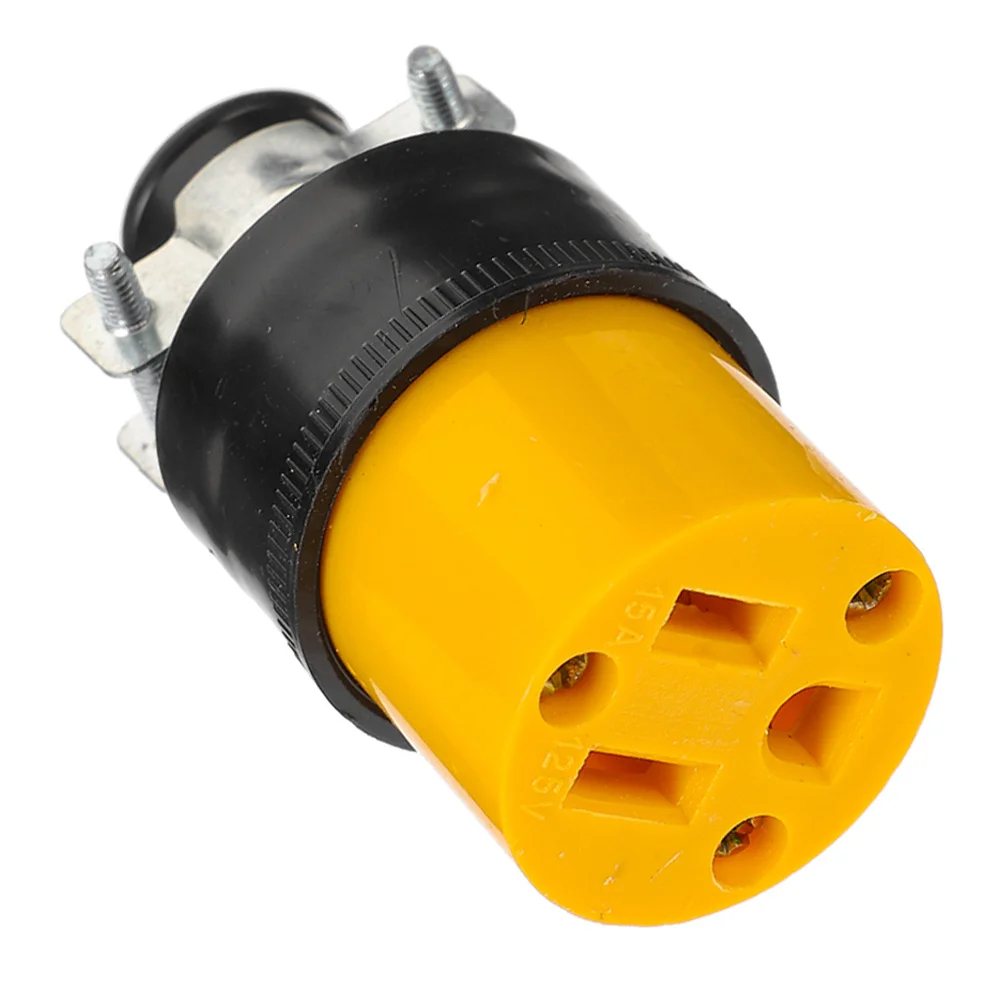 

3-Prong Grounding Extension Cord Female Electrical Plug Replacement End 15A AC125V Usa Standard Connector Suitable for Cord