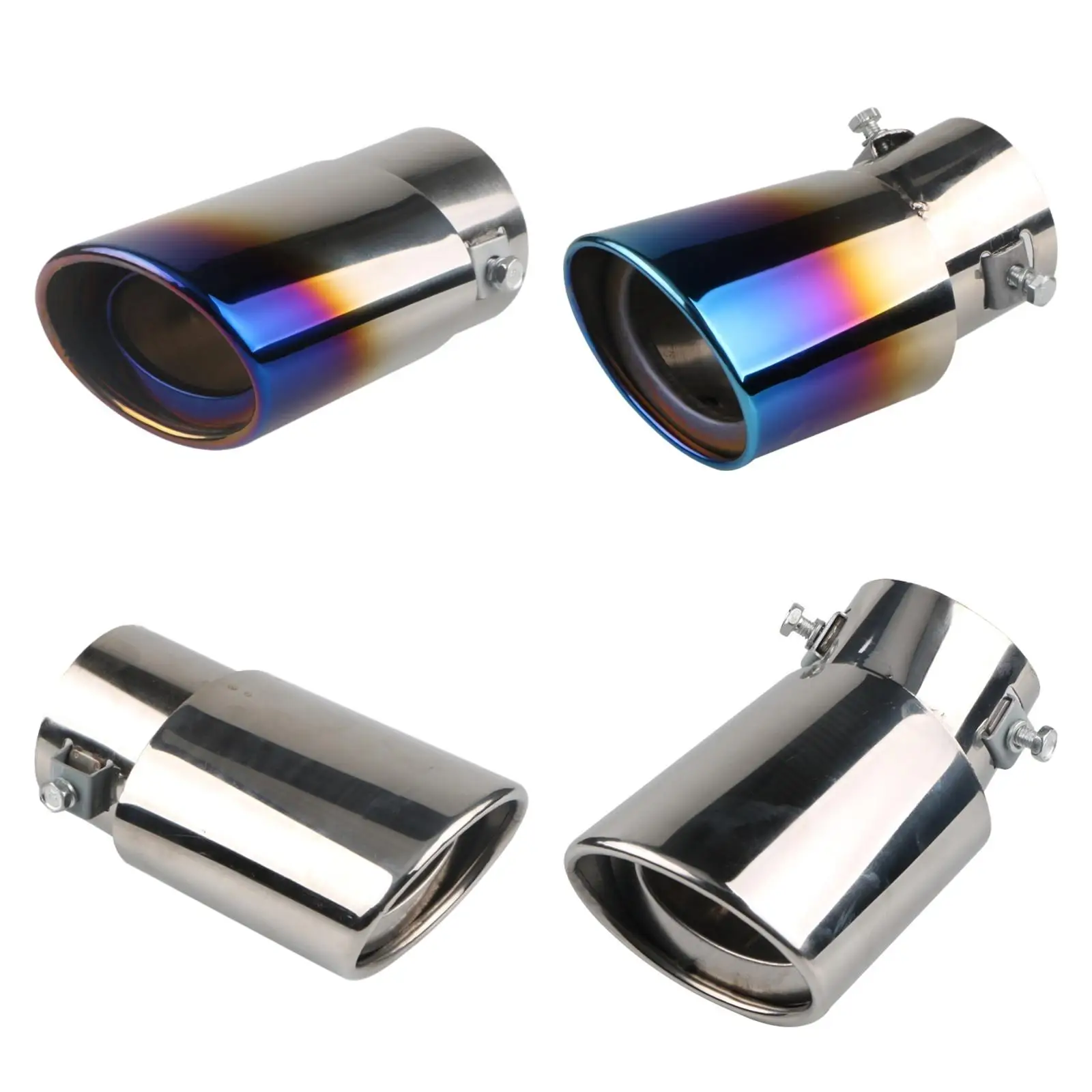 Tail Muffler Tip Automotive Tail Accessories Accessory Stainless Steel Sturdy Muffler Tailpipe Tailpipe Tip for SUV Cars