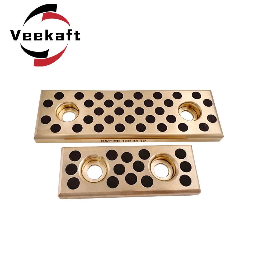 

1pcs SEW Width 48,58mm,Thickness 20mm Self-lubricating graphite copper plate;Solid lubrication;Brass + graphite