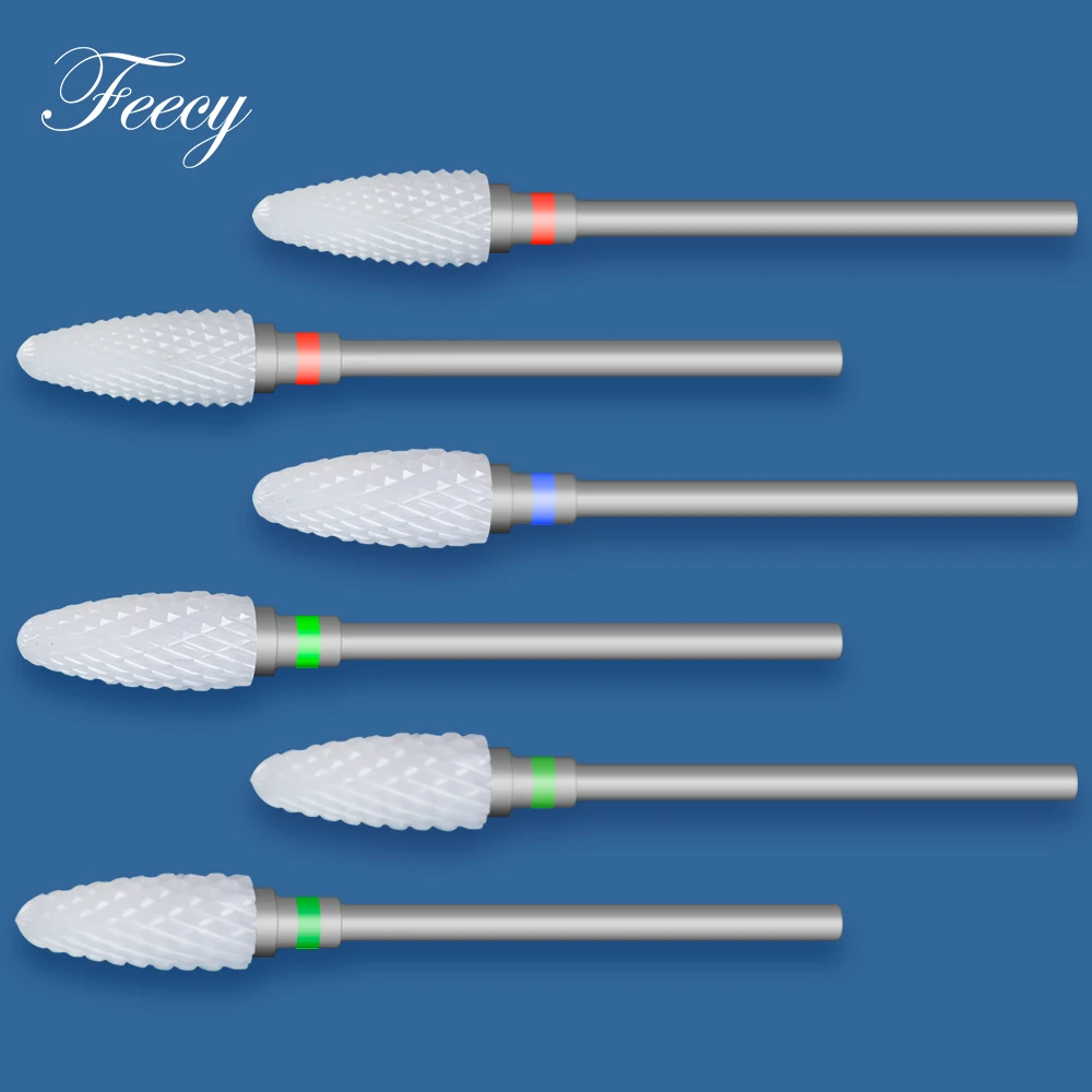 1pc fresa in ceramica punte per trapano per unghie per la rimozione di smalto per Gel per unghie macchina per Manicure strumenti per Nail Art
