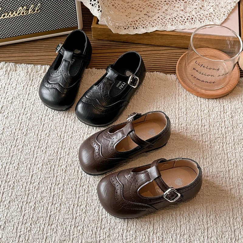 

Children's Daily Casual Shoes Fashionable Solid Color Spring, Girls' Non-slip Soft-soled Shoes Comfortable and Soft Size22-33