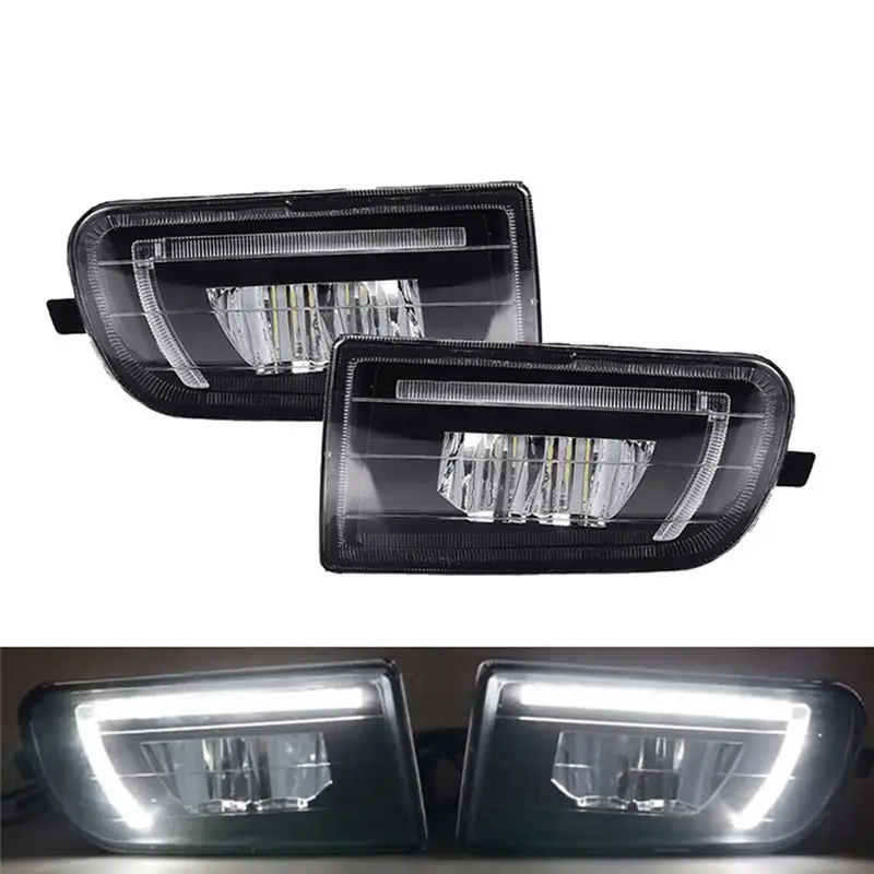 Afbeelding 6: A73Q-Car voorbumper LED mistlamp voor Toyota Corolla AE100 AE101 1993-1999 mistlamp signaallamp set