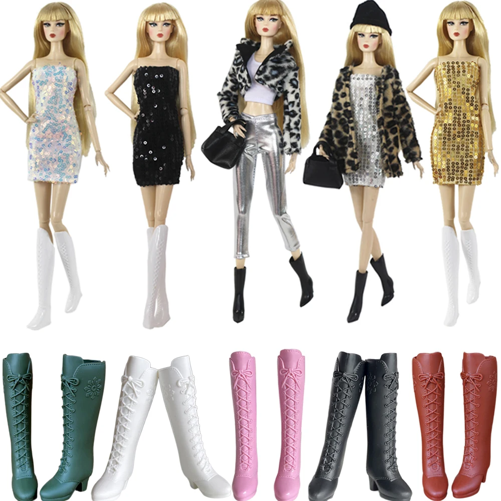 

NK Mix Style Doll Shoes For 30CM Clothes Doll Accessories 1/6 Doll Clothes Casual Wear Clothing Boots For Super Model Doll JJ