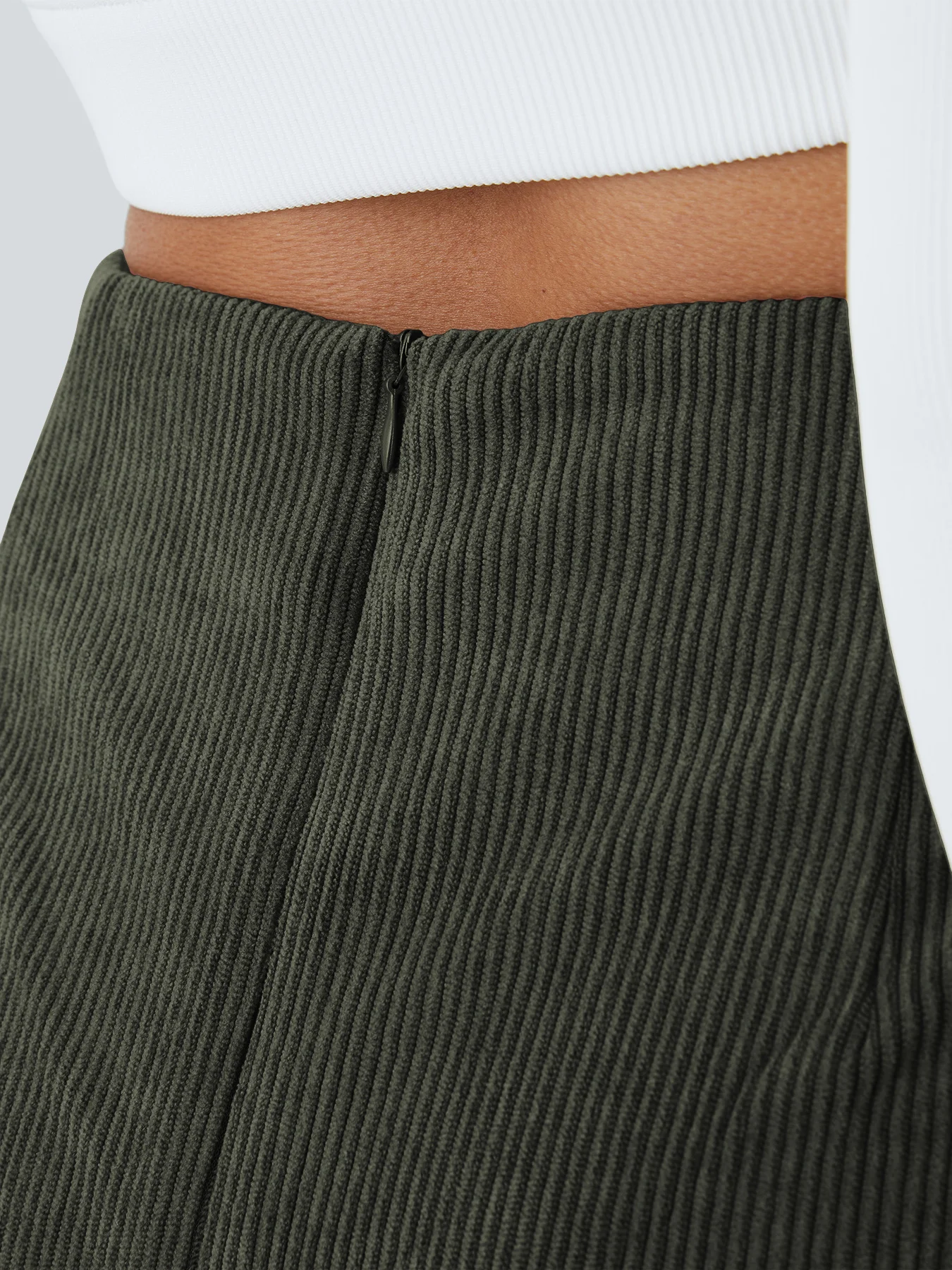 Vintage autumn and winter corduroy skirt women's street clothing high waist hip pencil skirt split irregular hip skirt