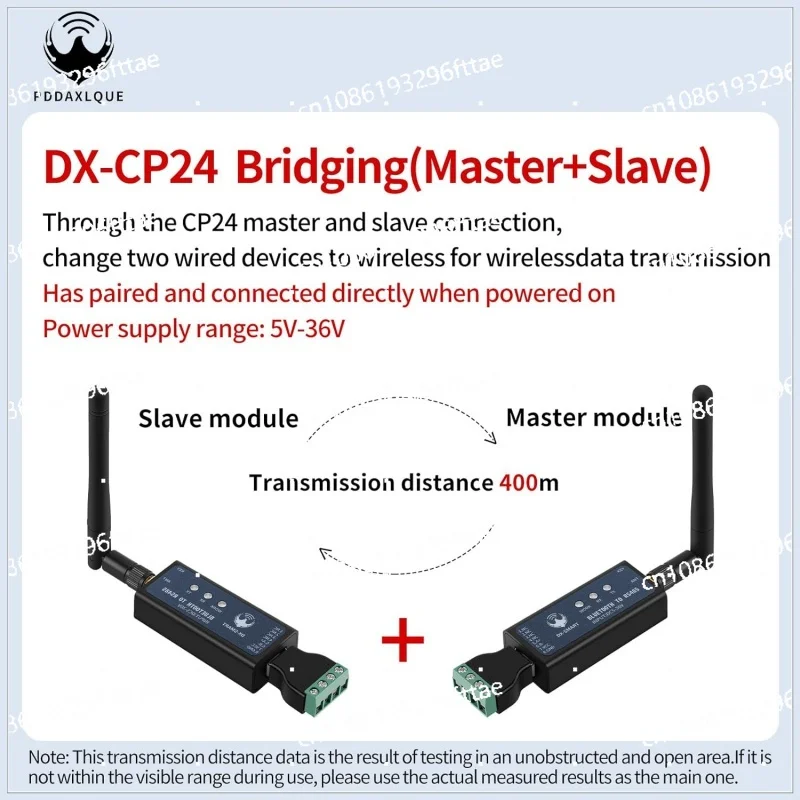 

DX-CP24 Wireless Bluetooth Communication Module To RS485 Converter Change Wired To Wireless Support Modbus Protocol for Device