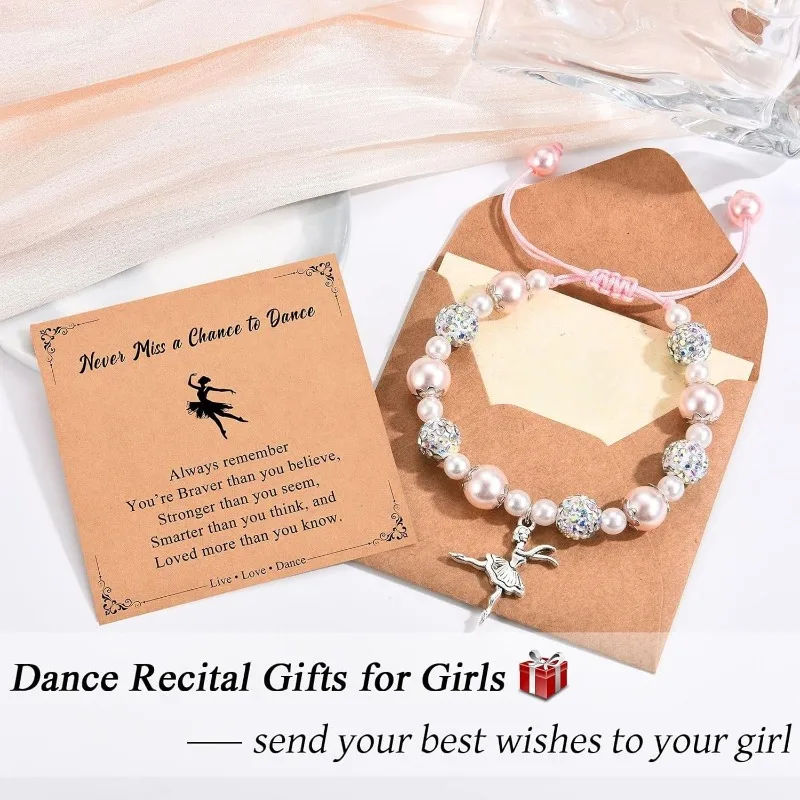 هدايا راقصة الرقص للفتيات، سوار راقصة الباليه راقصة الباليه مجوهرات لابنة حفيدة ابنة الأصدقاء فريق الرقص #3