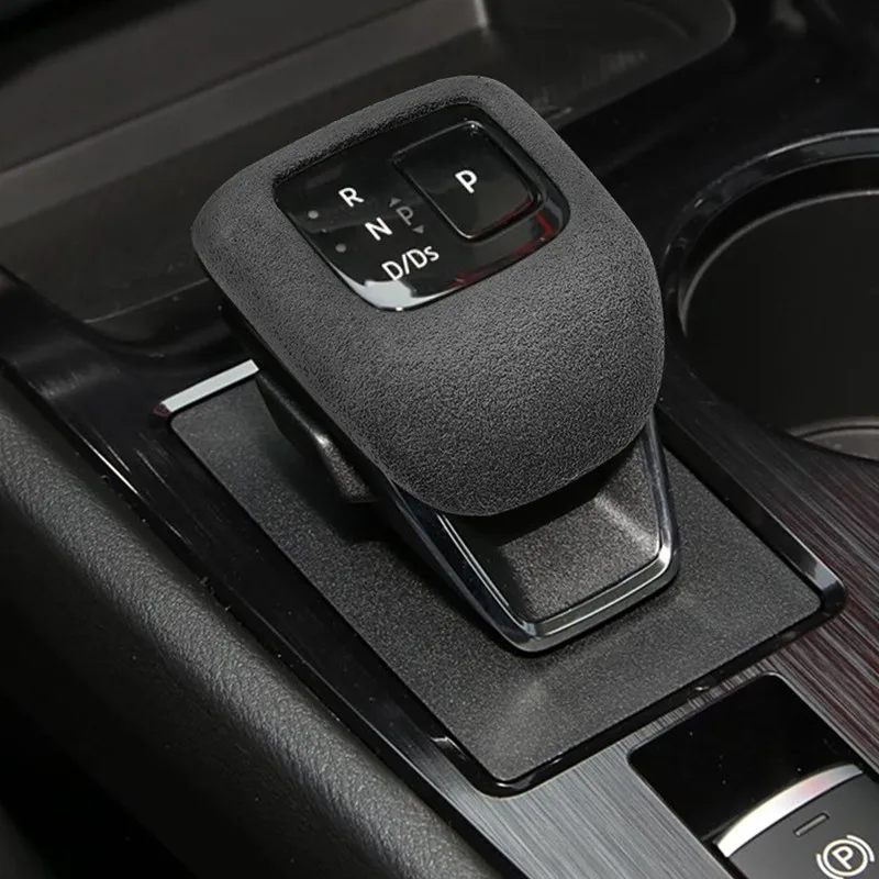 Suede Leather Car Gear Shift Knob Cover Car Gear Lever Handle Head For Nissan X-Trail Pathfinder Qashqai Car Inner Accessories view 3