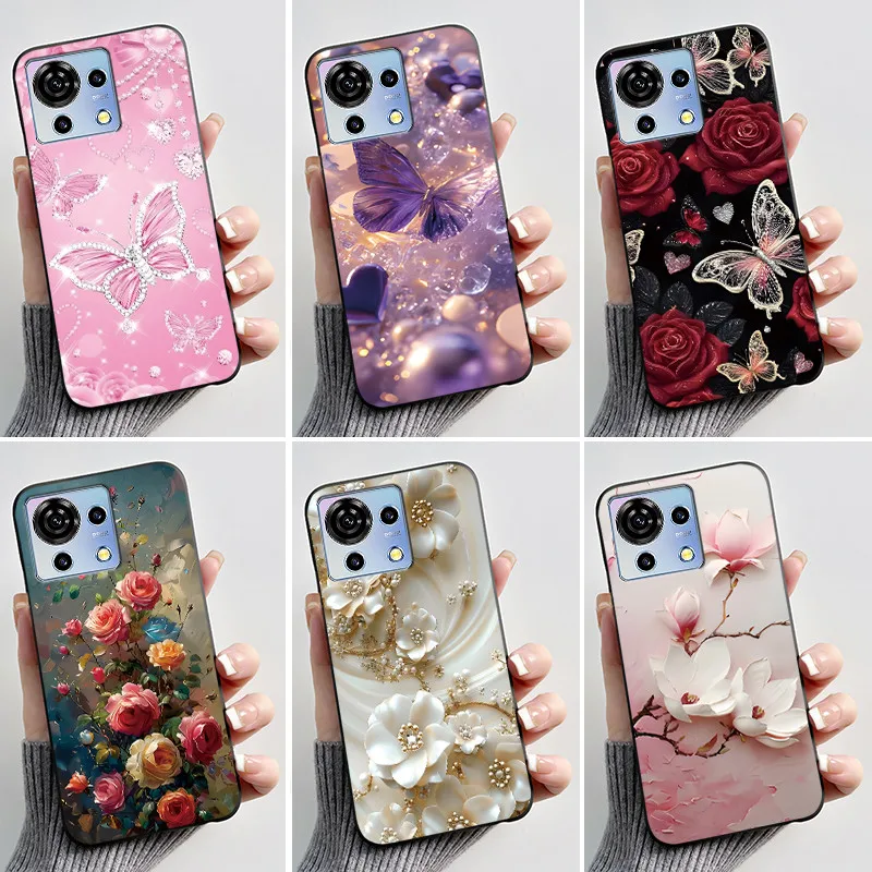Funda de silicona negra a la moda para ZTE Blade V50 Vita, funda protectora para ZTE Blade V50 Vita, funda para teléfono ZTE V50 Vita.