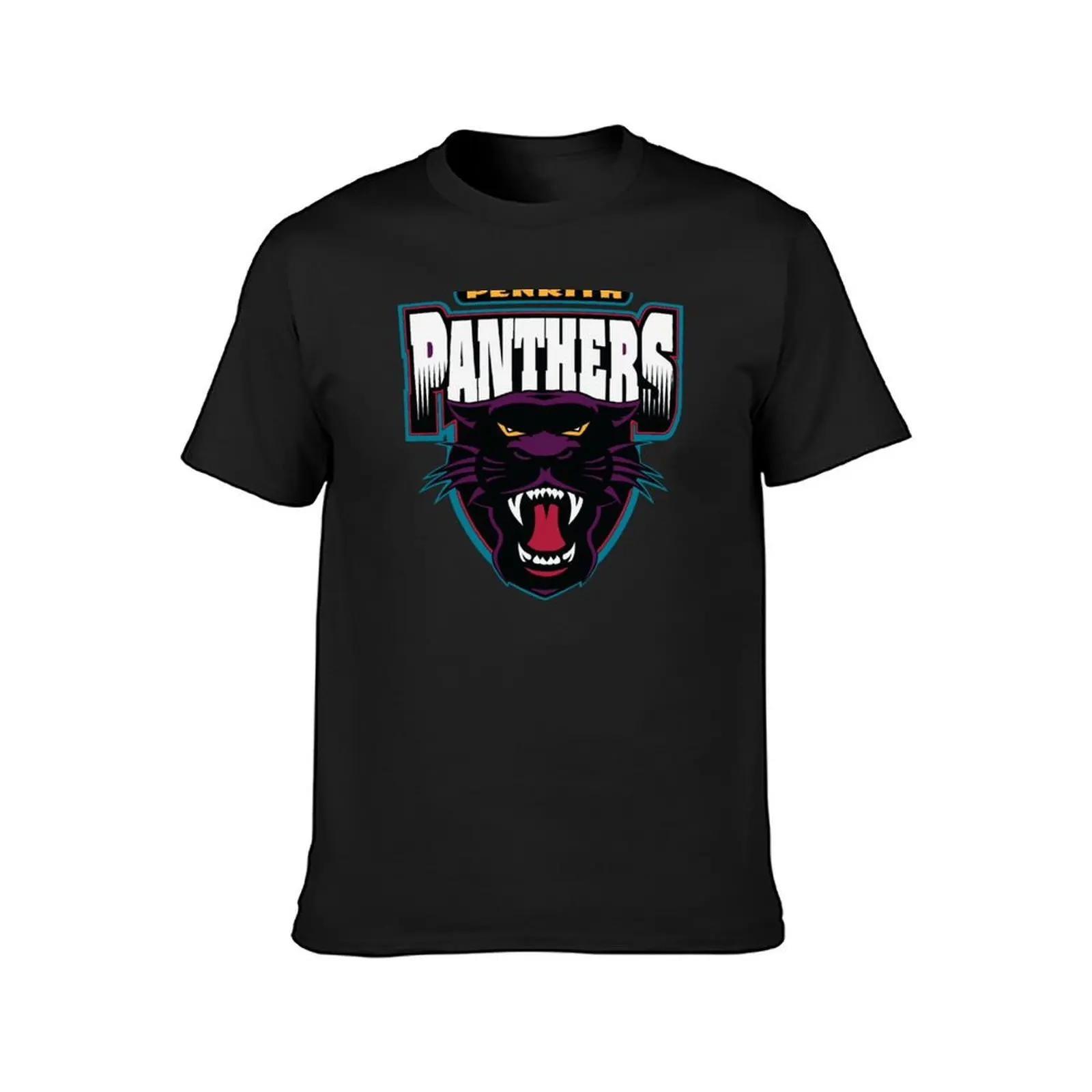 Panthers-Penrith Merch T-Shirt vintage Short sleeve tee customizeds for a boy heavyweight t shirts for men