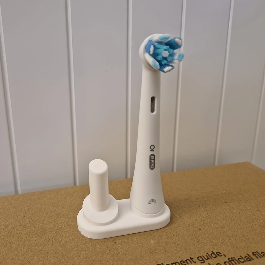 1 Stück Eurole B IO Zahnbürstenhalter, Oral-B IO Zahnbürstenhalter, Aufbewahrungsständer für zwei Zahnbürstenköpfe