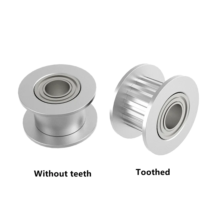 1PCS 16T/20T GT2 Aluminum Timing Pulley With/Without Tooth For DIY 3D Printer H-type S2M Pulley,Bore 3/4/5mm Drive Idler Pulley