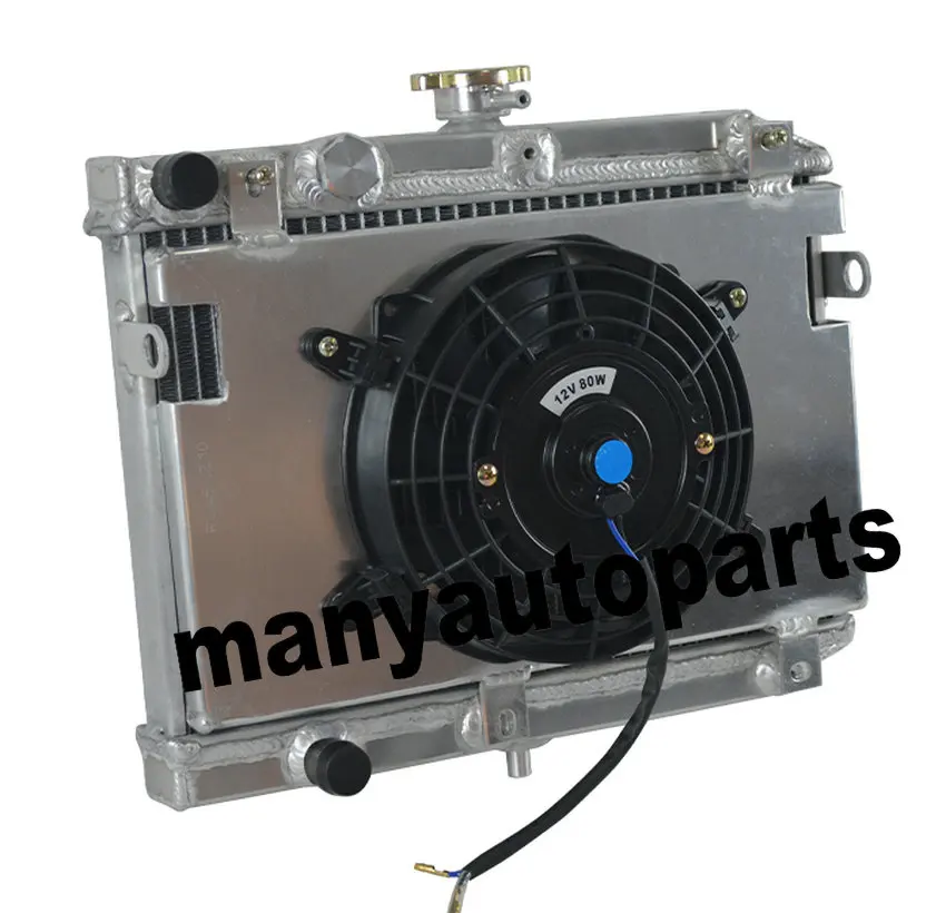 Aluminum Radiator+Shroud+fan For Suzuki King Quad 450/500/700/750 2005-2015 2006 2007 2008 2009 2010 2011 2012 2013 2014