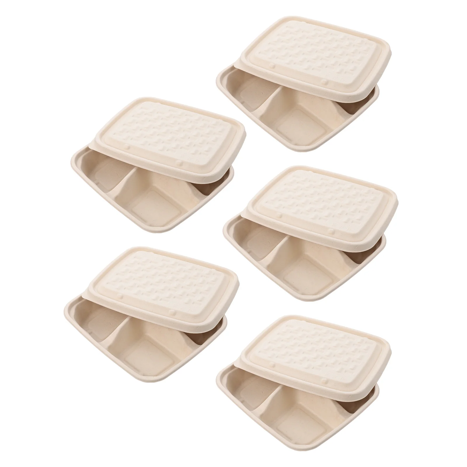 

10 Pcs Disposable Food Boxes Safe Paper Material Takeaway Containers Grease Resistant Perfect for Fruit Snacks French
