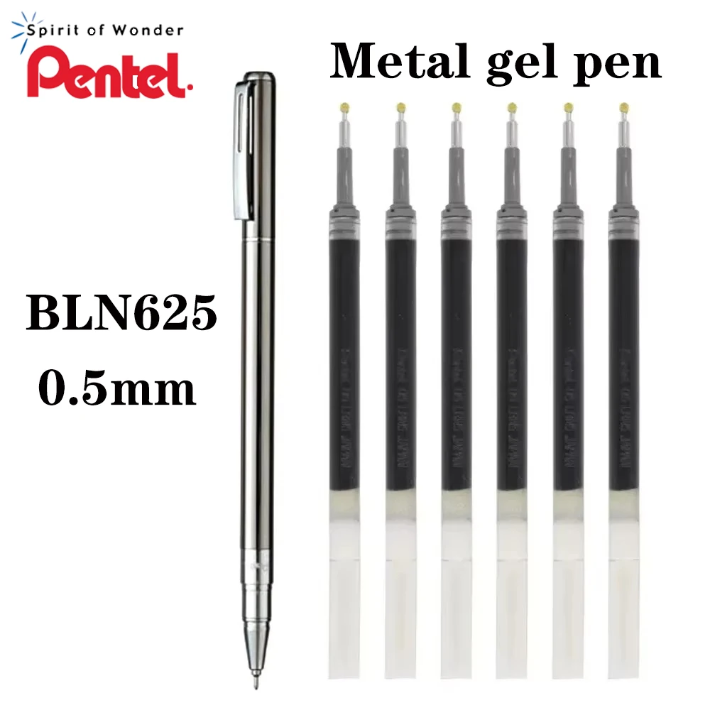 

Japan Pentel Metal Gel Pen BL625 Mini Rod Quick Drying 0.5mm Needle Tip Kawaii Stationery Replaceable Refill Back To School