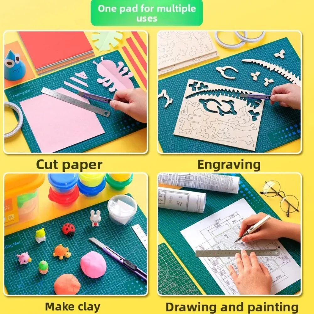 A3 A4 A5 PVC Cutting Mat Self-Healing Workbench Patchwork Pad Sewing DIY Engraving Leather Cutting Board Craft Underlay view 4