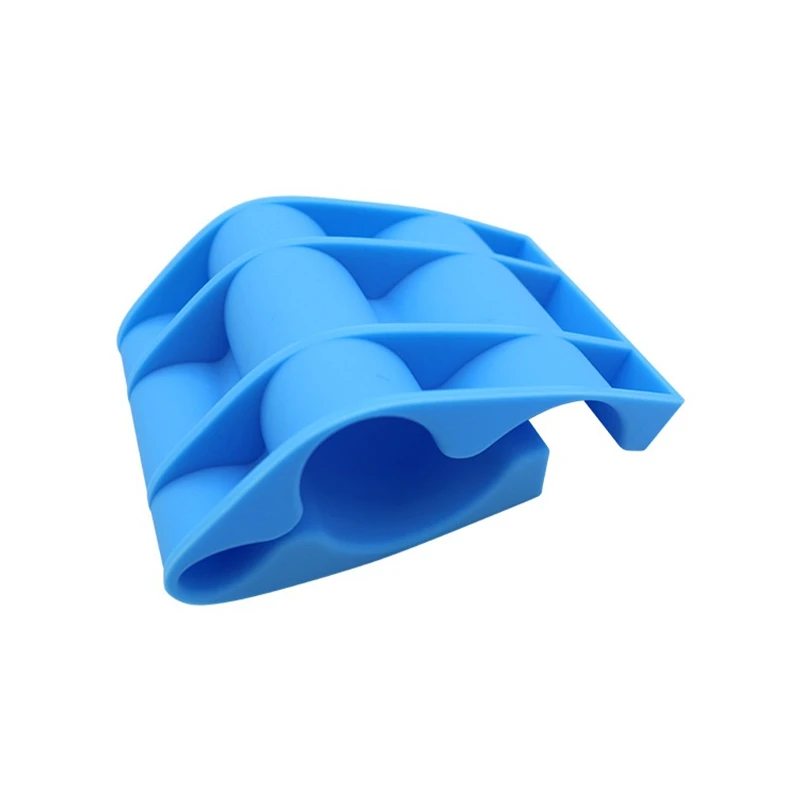 ชั้นวางขวดไวน์เบียร์กระป๋องซิลิโคน2ชิ้นแผ่นรองอุปกรณ์จัดระเบียบจัดระเบียบในห้องครัว