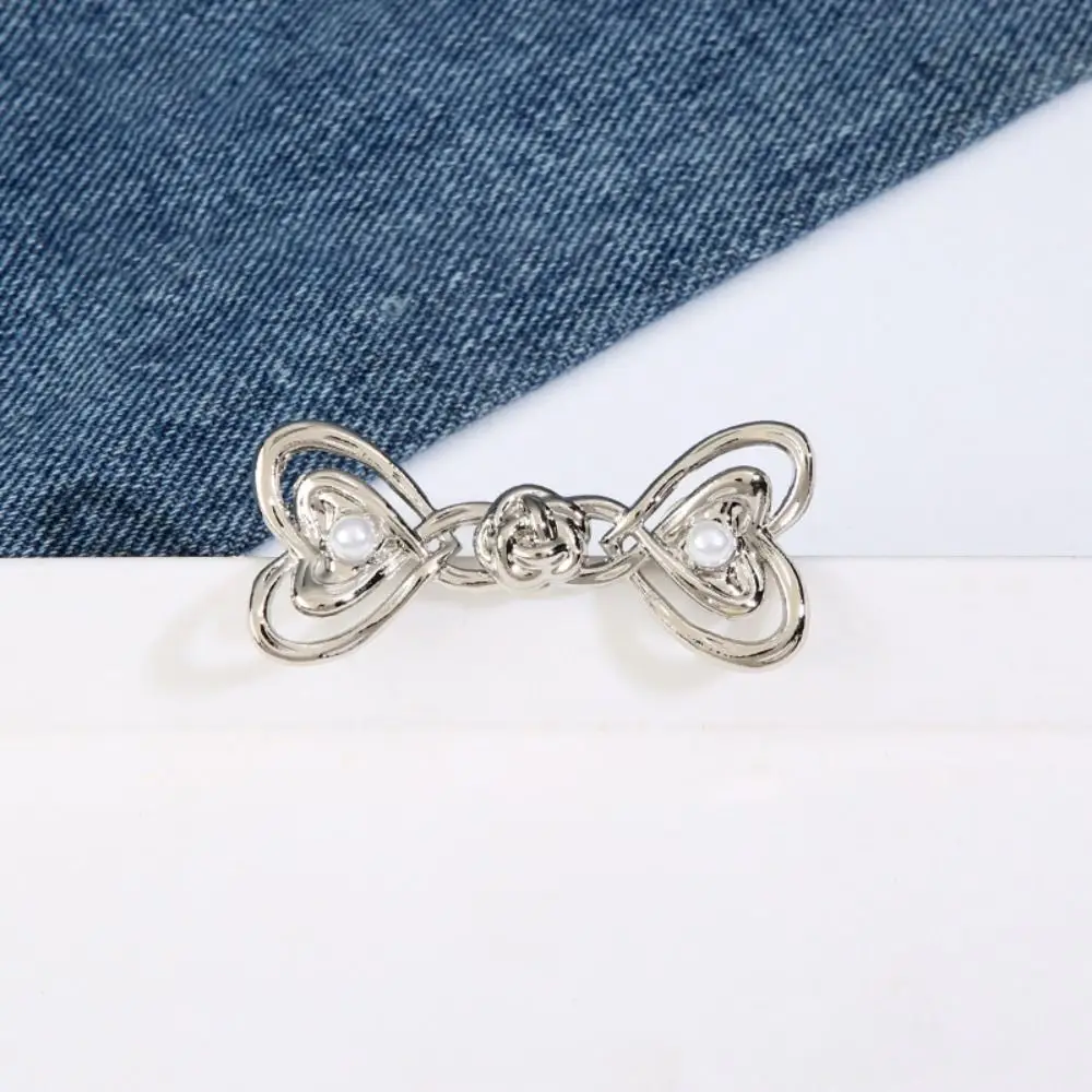 

Портативные джинсы с кроликом, пуговицы, четырехконечная звезда, форма сердца, сменные брюки, булавки для регулировки талии, многоразовая пряжка на талию