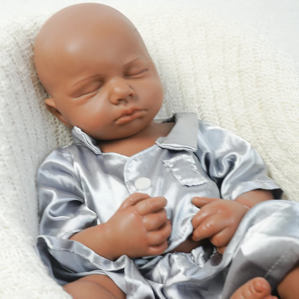18,9 Zoll Ganzkörper-Silikon-Reborn-Baby Boy Loulou 1:1 lebensechte Silikon-Bebe waschbare Neugeborenenpuppen für den Unterricht von Kindern – Detail 3