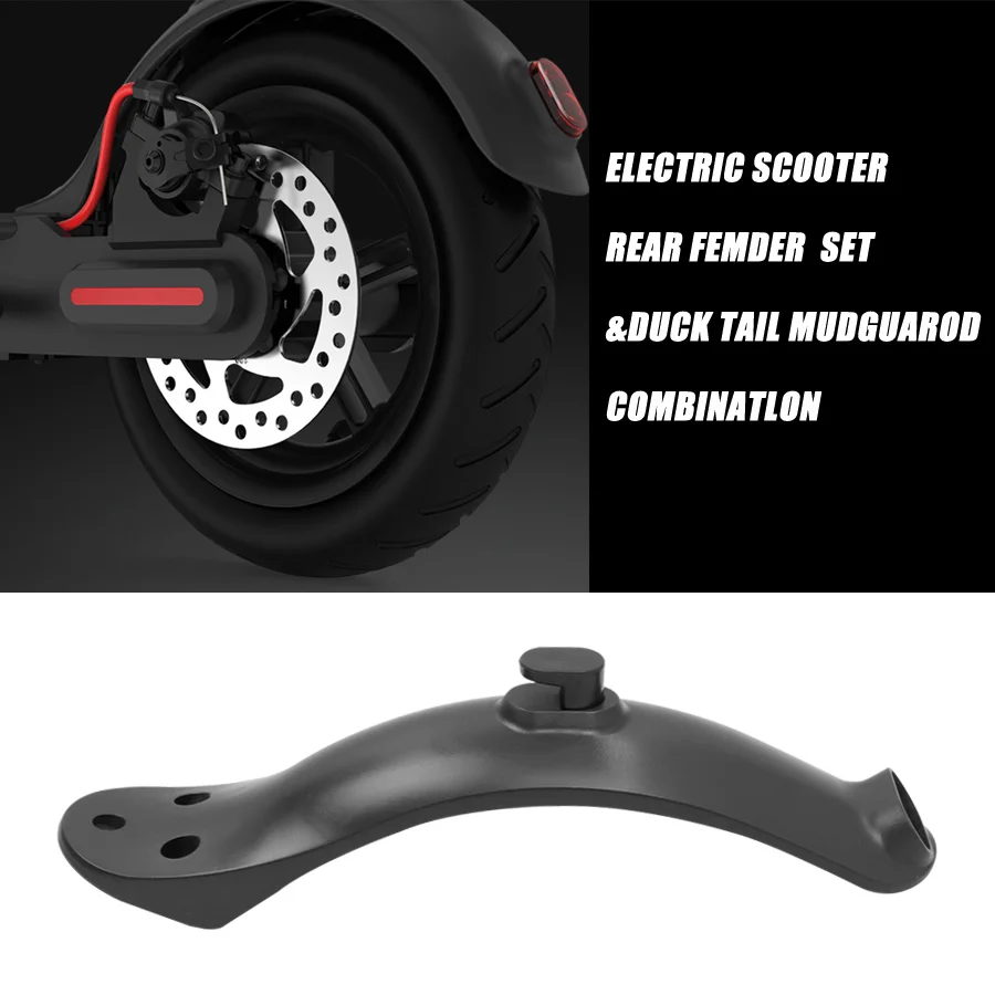 Upgraded Splash Fender Short Ducktail For Xiaomi M365/M187/Pro/Pro2/Mi3 Electric Scooter Rear Mudguard Back Wing Accessorices