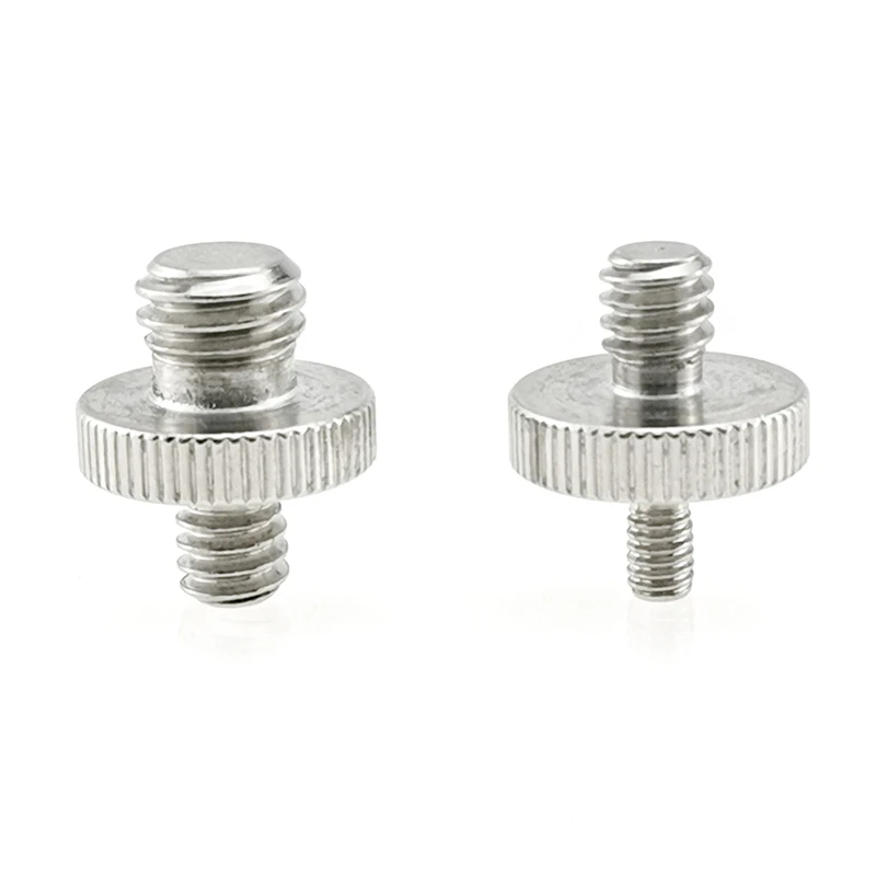 برغي ملولب لمحول لولبي ثلاثي القوائم ، محول مسمار برأسين ، كاميرا معدنية Acc ، محول إلى في من الذكور #5