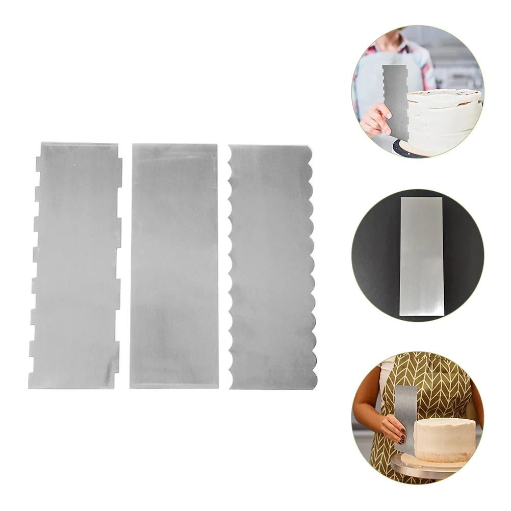 

Cake Spatula Cream Scraper Metal Icing Fudge Baking Tools Silver Stainless Steel for Cakes