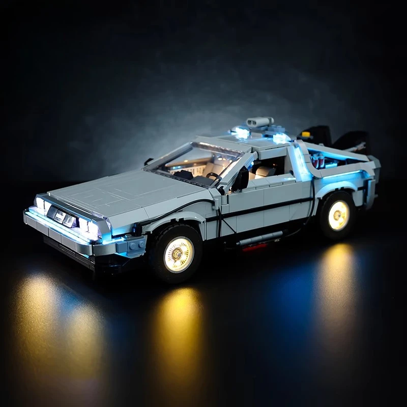Conjunto de iluminação LED adequado para LEGO Back To The Future Time Machine DeLorean DMC-12 10300 (não incluindo blocos de construção)