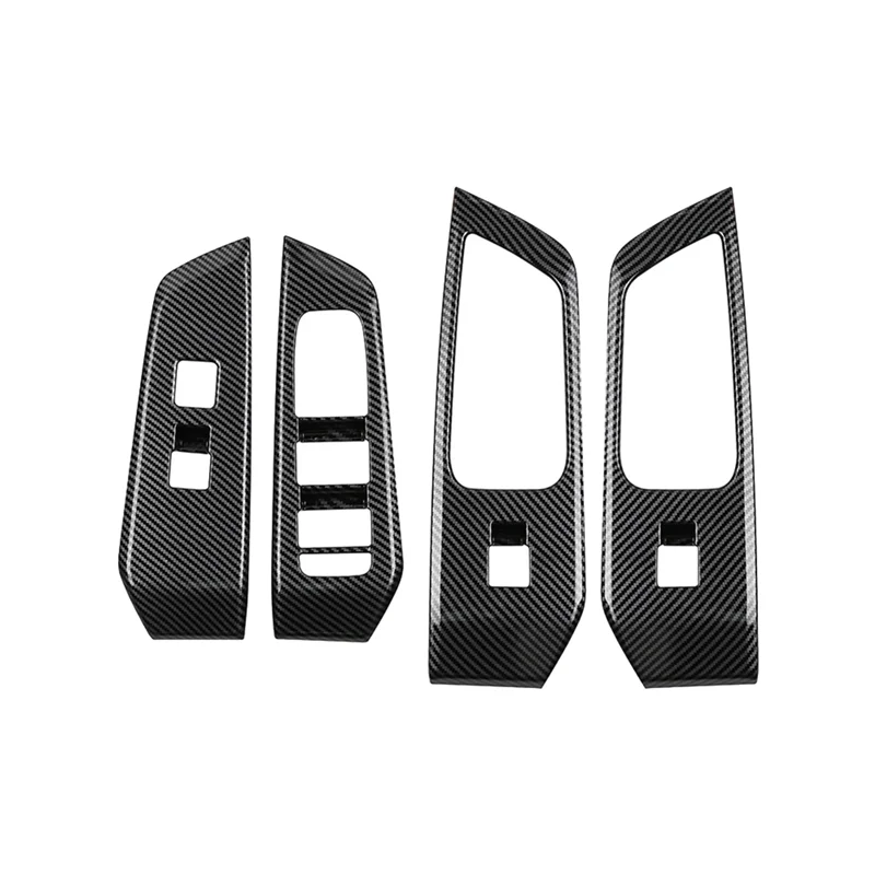 

Precisionn Car Window Switch Lift Panel Door Armrests Panel Carbon Fiber Tirm For Toyota Grand Highlander 2024