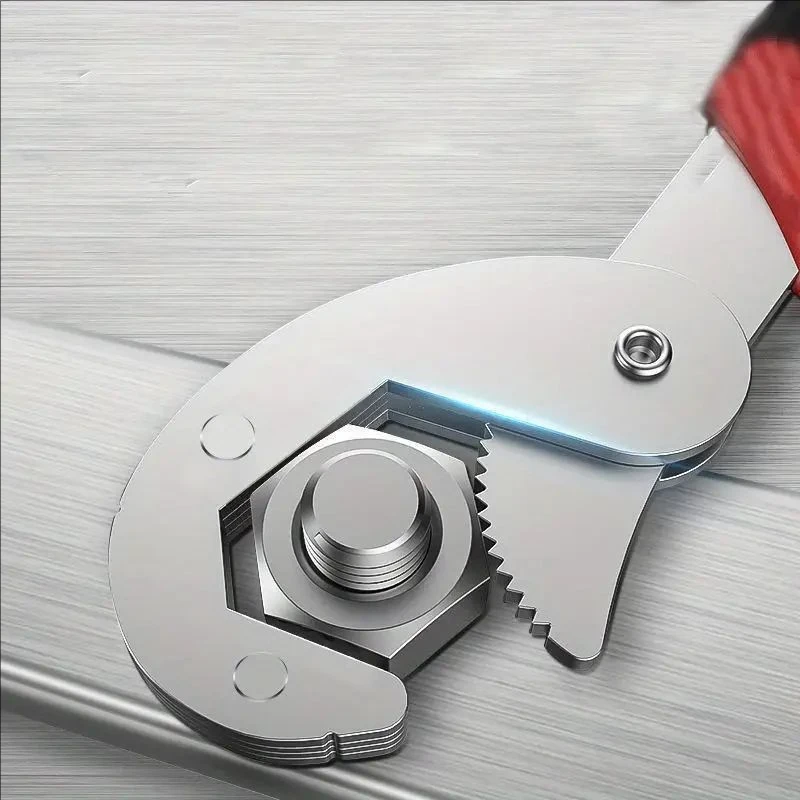 HUHAO Verstellbarer Multifunktionsschlüssel-Set, tragbar, langlebig, Schraubenschlüssel, Gabelschlüssel, verstellbarer Schraubenschlüssel aus Kohlenstoffstahl, Handwerkzeug