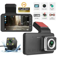 Dash Cam Front and Rear View Camera Video Recorder Dual Lens Car Dvr Cycle Recording Night Vision G-sensor 1080P Dashcam 4 Inch