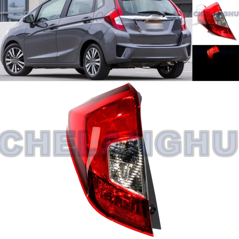 LED Tail Light For Honda Fit gk5 2017 2018 2019 2020 Left Outer Side Rear Lamp With 1 Bulb Car accessories 33550-T5A-G01