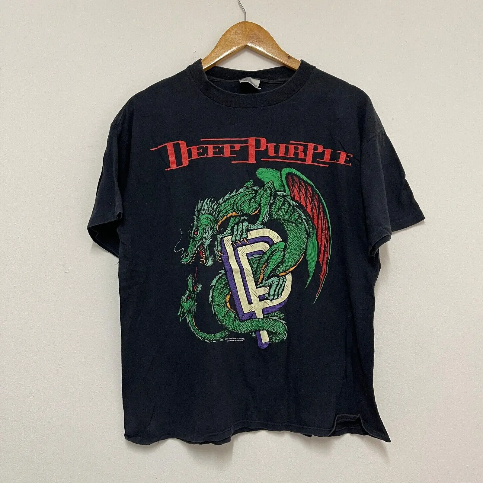 Vintage 90’s Deep Purple Band 1993 Tour T-Shirt / Rock / Music / Streetwear / Bl