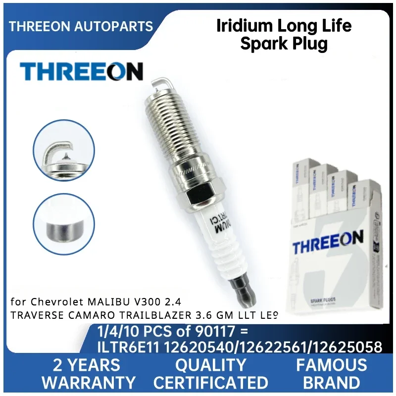 

KIRSTEN Iridium Spark Plug for Chevrolet MALIBU V300 2.4 TRAVERSE CAMARO TRAILBLAZER 3.6 GM LLT LE9 HR7NII332W 12622561 19300872