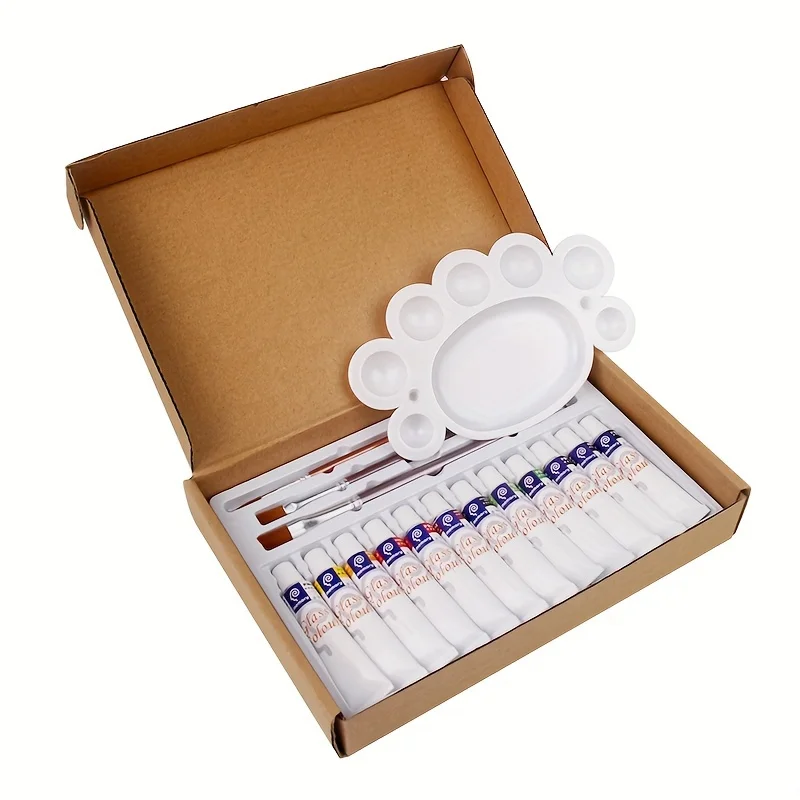 Pittura per vetro da 12 colori da 0,41 once, pittura decorativa creativa per vetro fai da te dipinta a mano, può essere utilizzata per prodotti in vetro