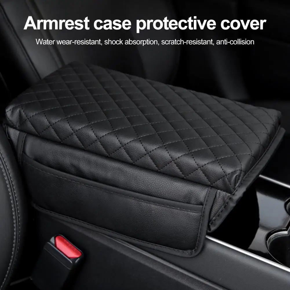 Car Armrest Box Pad Comfortable Touch Non deformation Anti scratch Elbow Support Soft Foam Armrest Pad Armrest Box Protection