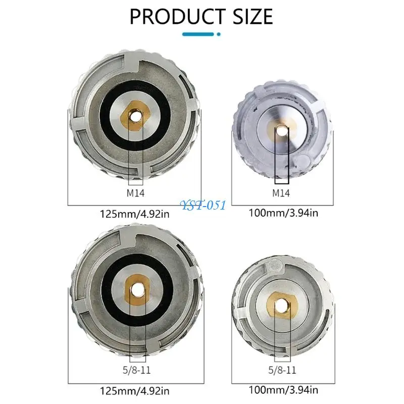 E15A 4Inch Quick Mount Backing Plate For Marble Polishing Machines M14 Thread