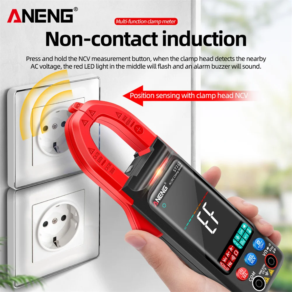 ANENG ST212 6000 Counts Digital Clamp Meter AC Current Multimeter DC/AC Voltage Ammeter Amp Hz Capacitance NCV Multimeter