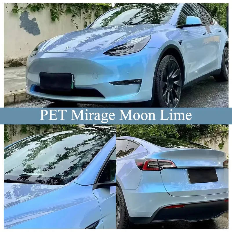 리디 카멜레온 비닐 랩 자동차 랩핑 페이퍼 스티커 펫 미라지 문 라임 자동차 필름 비닐 랩 롤