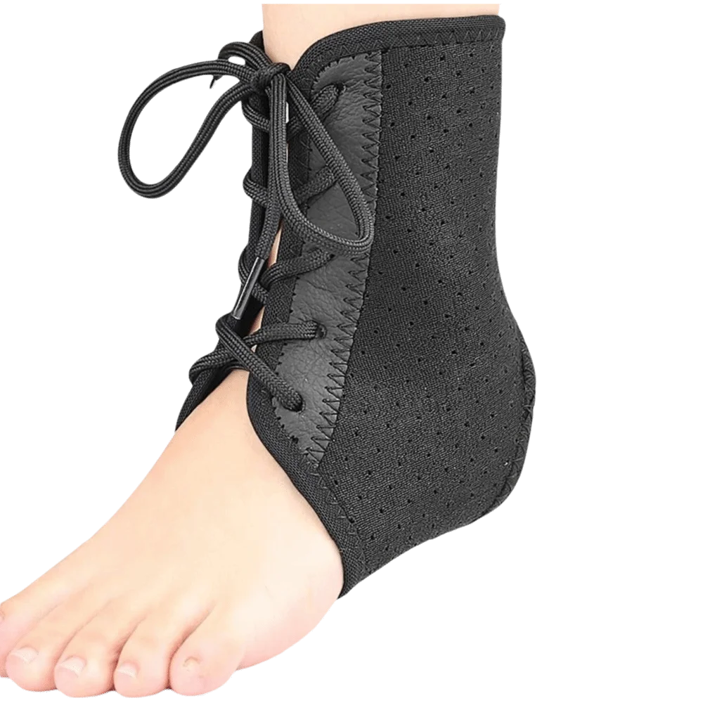 Durable Adjustable Lace Up Ankle Brace Compression Fixed Ankle Strap Breathable Ankle Protector Sport Fitness