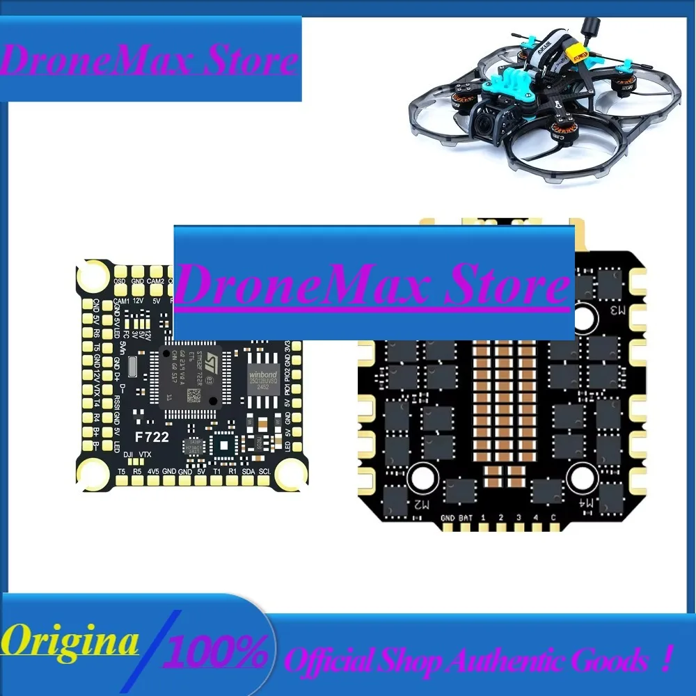 DroMaDAKEFPV F722 Flight Control FC 3-12S 100A 120A 4in1 ESC F722 STACK 30x30mm ICM42688 Gyro For Remote Control FPV Racing Dr